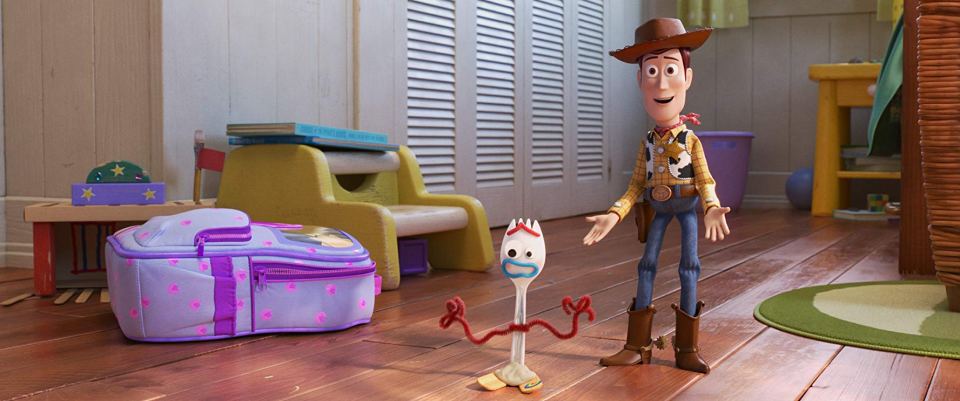  Fan favourite Woody (Tom Hanks) was joined by new characters such as Forky (Tony Hale)