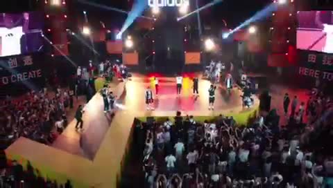  Pogba's tour of the Far East saw him dancing on a P-shaped stage