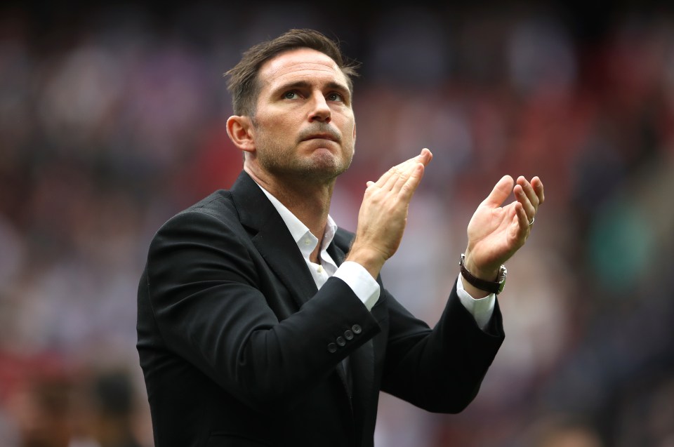  Chelsea legend Frank Lampard led Derby to the Championship play-off final in his first season as a manager, losing out to Aston Villa