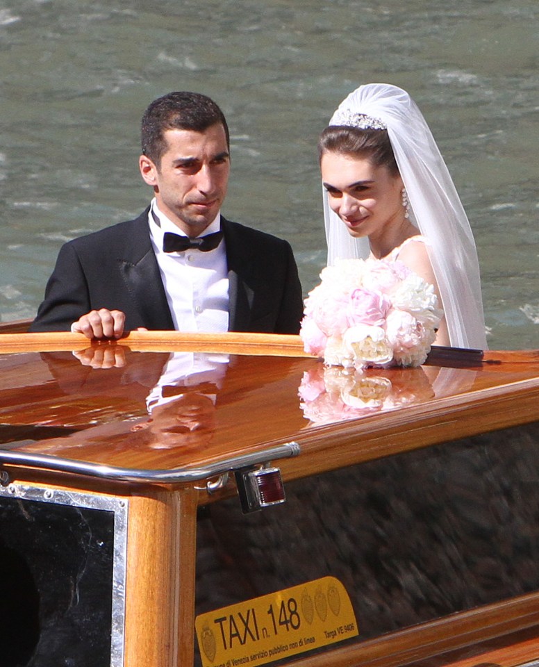  Henrikh Mkhitaryan has become the third Arsenal player to get married this summer