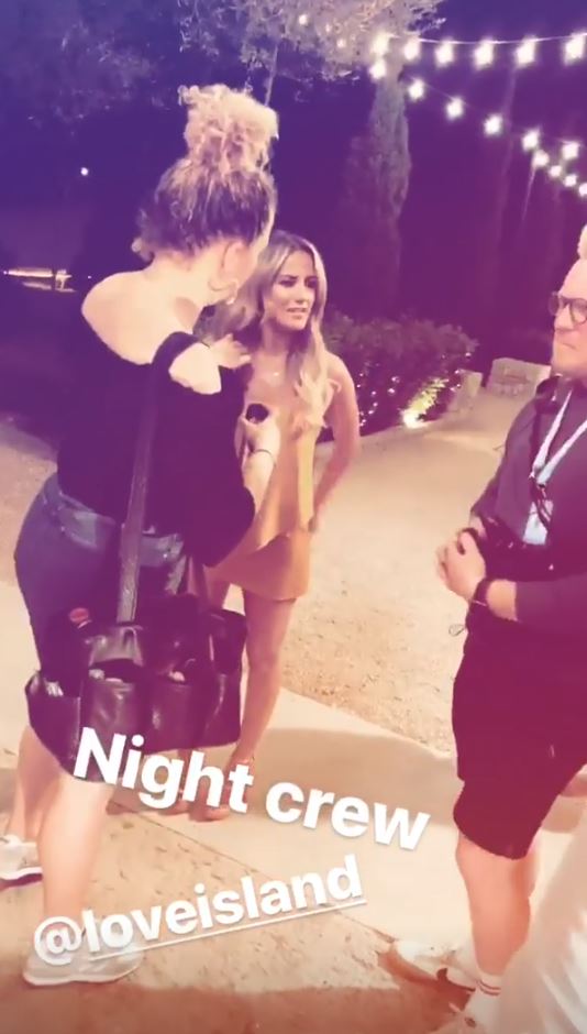  Caroline's glam squad were on hand to prep her for the scenes