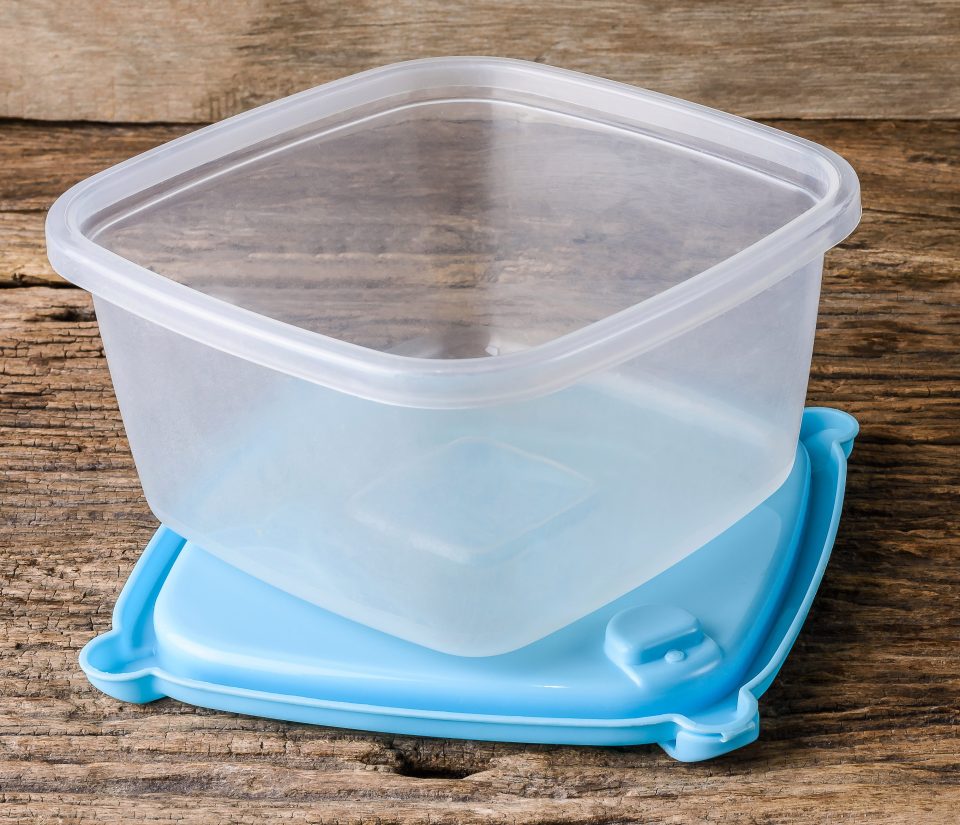  Don't throw away your plastic containers - use them as temporary bins for your car