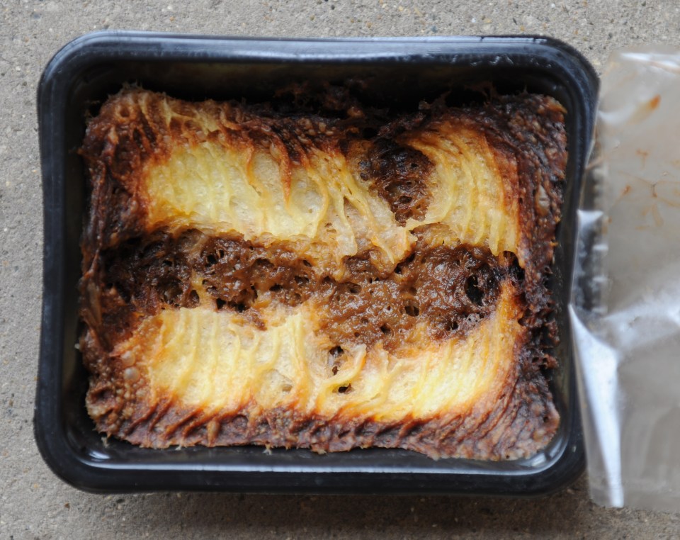 She cooked a Sainsburys ready meal cottage Pie in the microwave instead of the oven