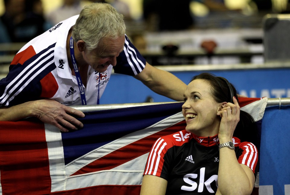  Victoria with Dr Steve Peters during her cycling days