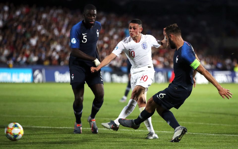  Phil Foden had earlier scored a stunning solo goal to give England the lead