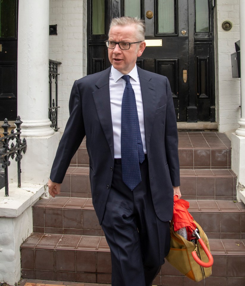  Michael Gove leaving home early this morning