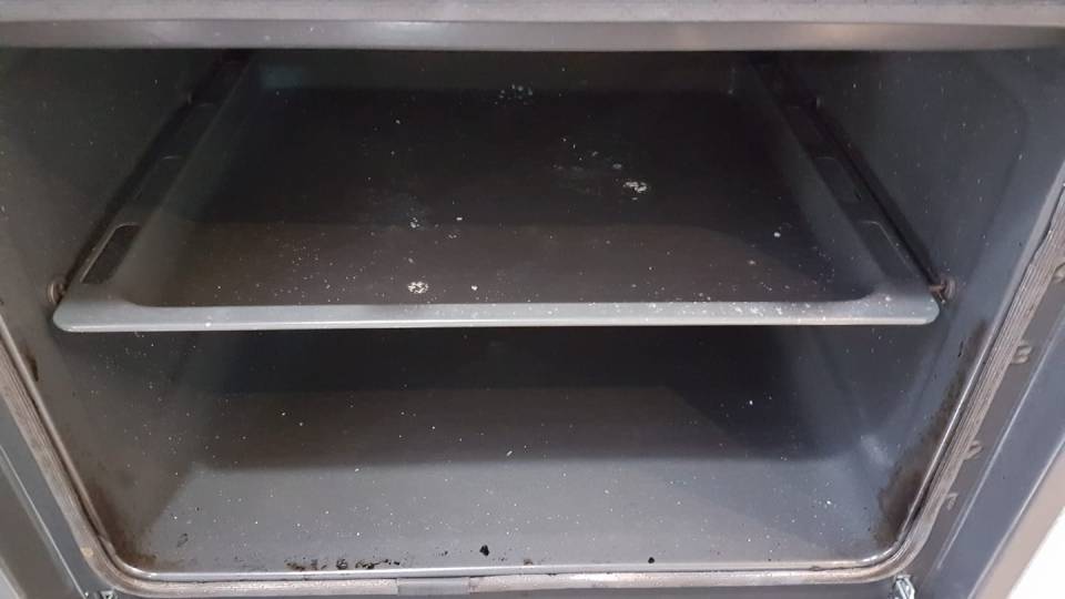  AFTER: The process takes around two hours but leaves your oven looking clean