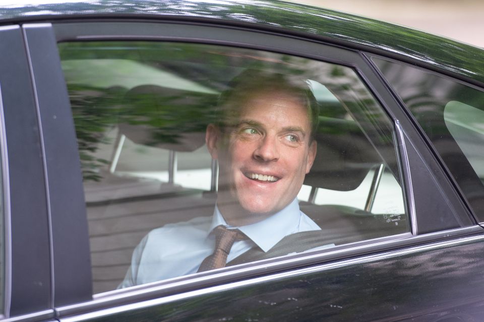  Dominic Raab announced he will back Boris Johnson