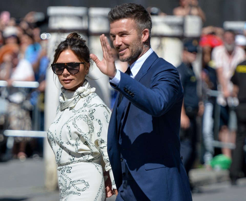  The Beckhams were there for Ramos' wedding