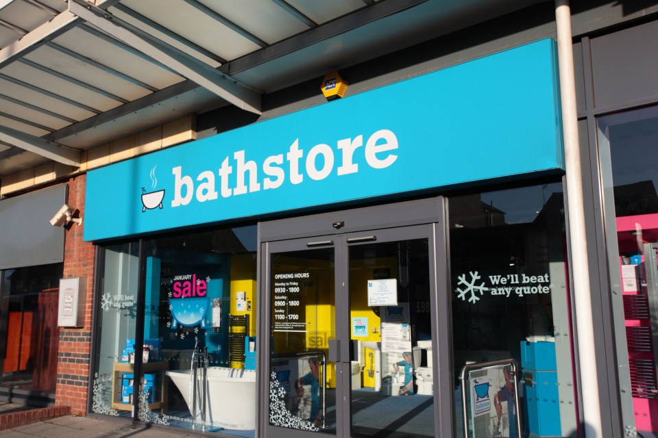  Bathstore faces financial collapse putting up to 700 jobs and 168 stores at risk