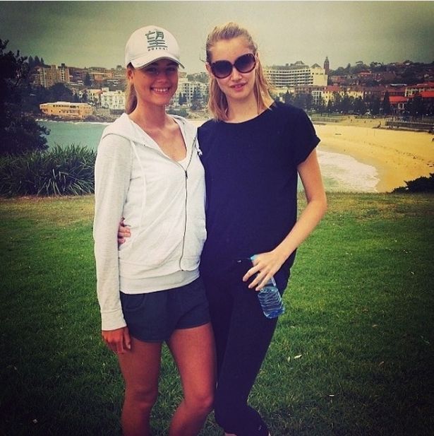  A youthful Arabella pictured in a white hoodie and baseball cap