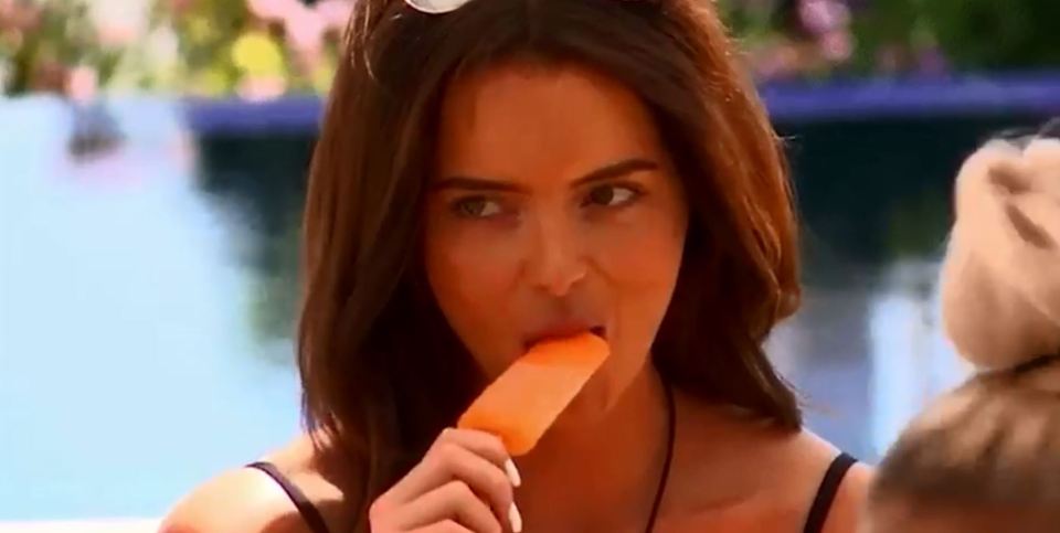  Love Island fans were left disgusted after Maura Higgins sucked on an ice lolly in a filthy way