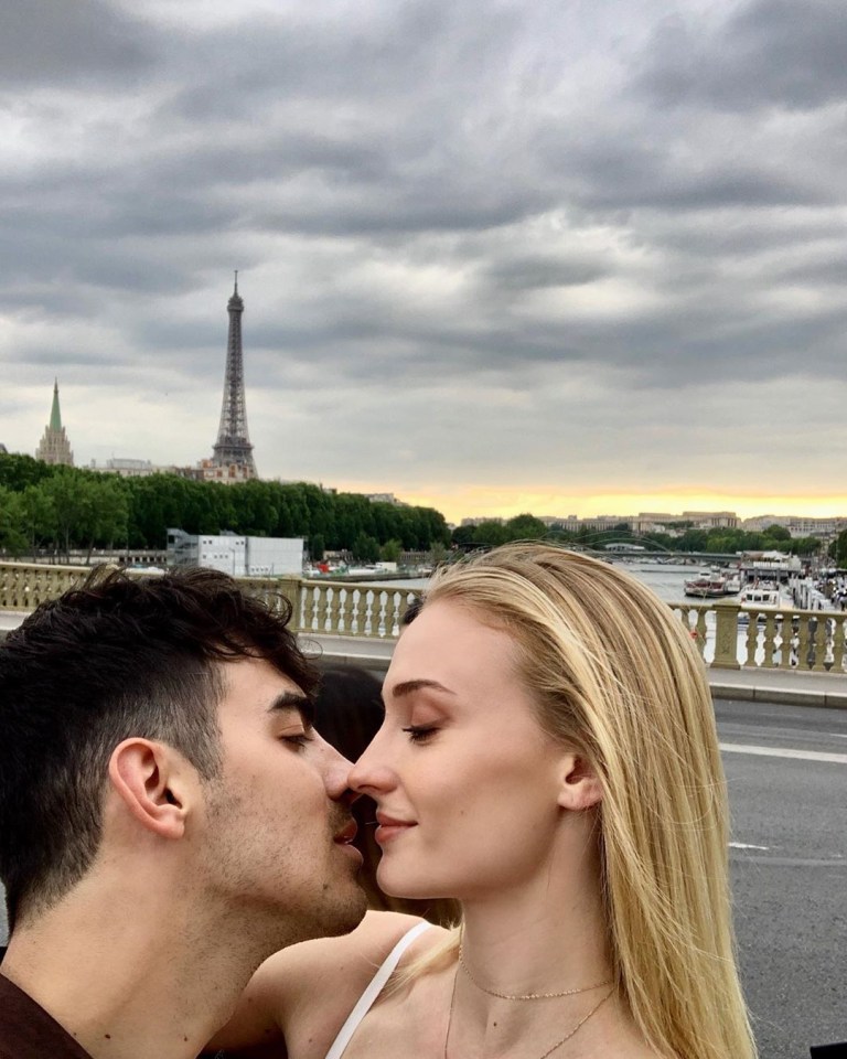  Joe and Sophie looked very loved up before their second big day