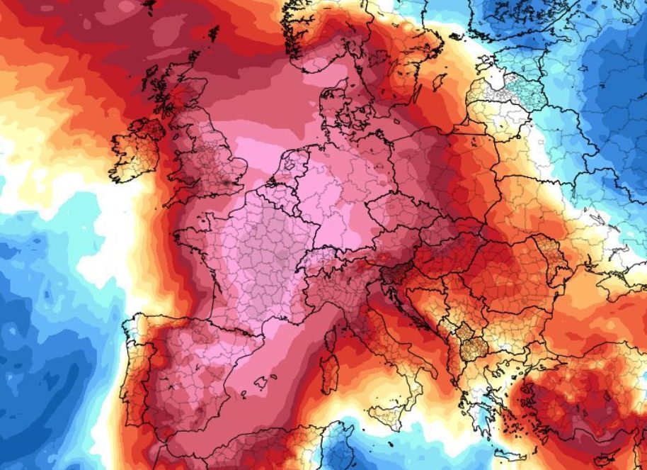 Spain will feel the first wave of heat before it spreads to France, Germany, Belgium, the Czech Republic, Switzerland and Italy