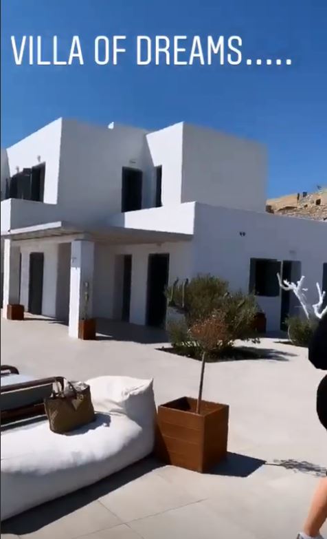  They stayed in a stunning white villa