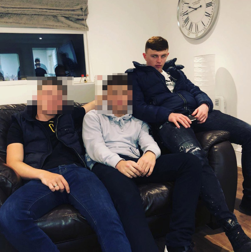  In social media pics, the young man can be seen posing with mates