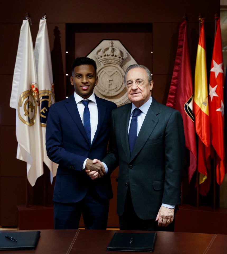 Real Madrids club president Florentino Perez expects big things from Rodrygo after a £40m outlay