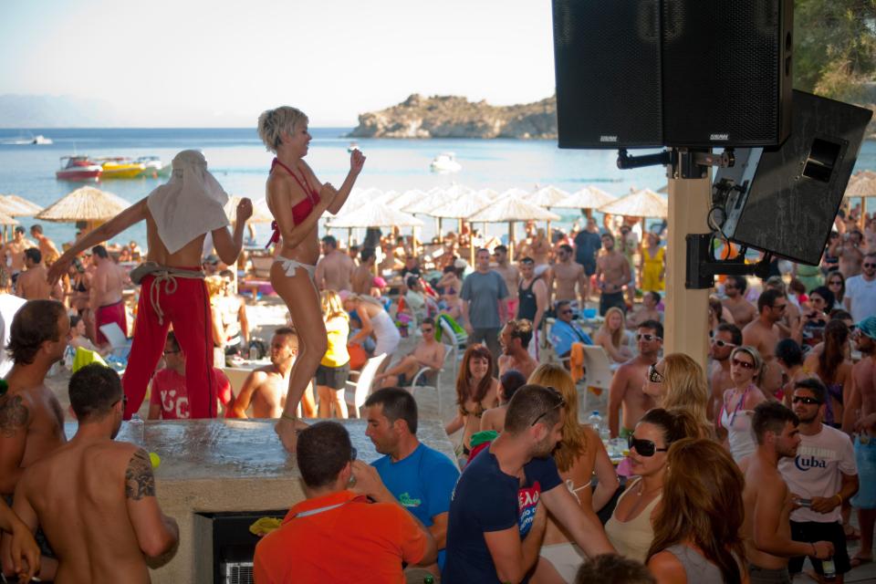 The party scene at Mykonos has exploded in recent years