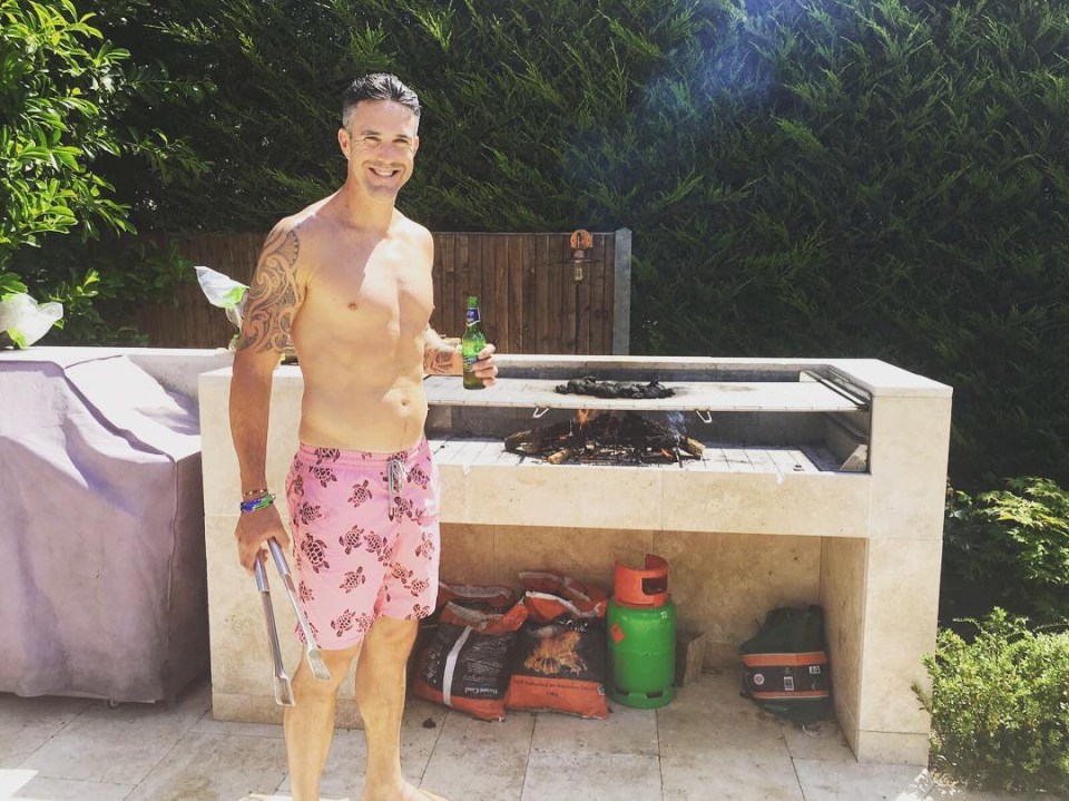  The outdoor cooking space allows Pietersen to prepare meals for his family