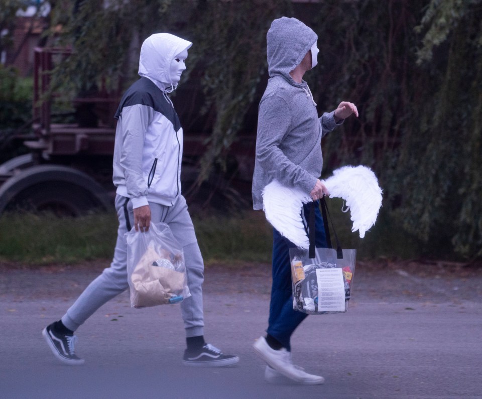  Students were made to place their belongings in clear plastic pags