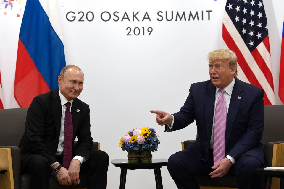  Putin looks remarkably different today as seen during his meeting with Donald Trump at the G20 this morning