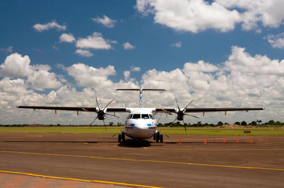  The exact plane that Prince Harry will take is not known but it is likely to be a light aircraft such as this one seen on Air Botswana