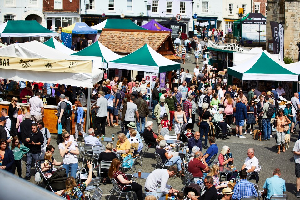  Once a year Malton closes its roads and comes alive for the Food Lovers Festival