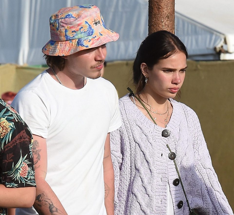  Brooklyn Beckham and girlfriend Hana Cross were also at the festival