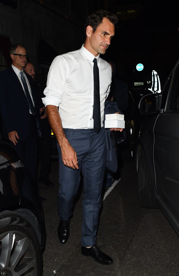  Tennis ace Roger Federer attended the bash