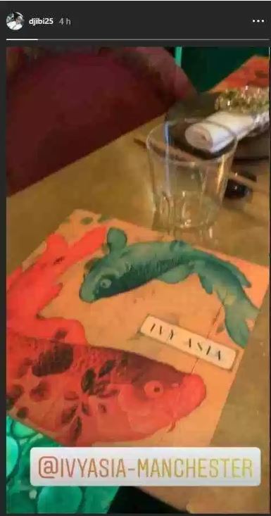  Saliba's agent Djibril Niang posted a picture from a Manchester restaurant last weekend