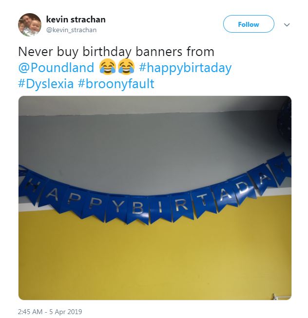  Shoppers took to social media to share the birthday banner fails