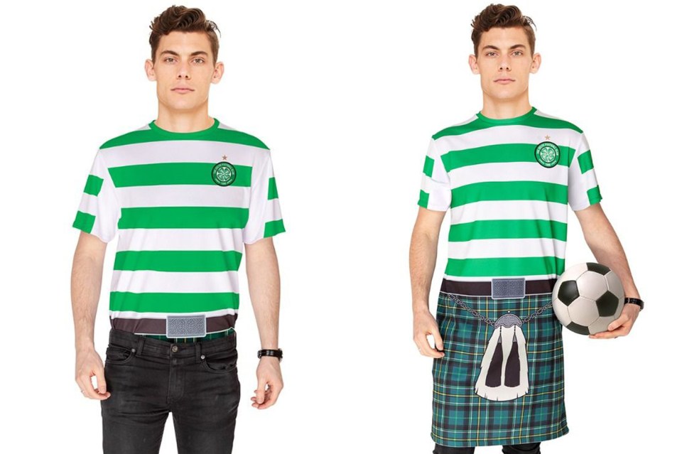  The Celtic T-shirt turns into a kilt once untucked