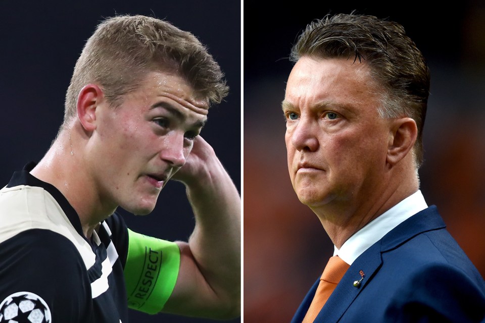  Louis van Gaal reckons Matthijs de Ligt should sign for Manchester City this summer rather than his former clubs Barcelona or Manchester United