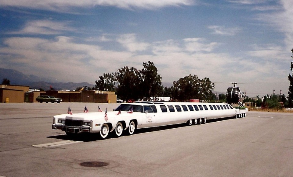  The longest car measures 100ft and has its own helipad