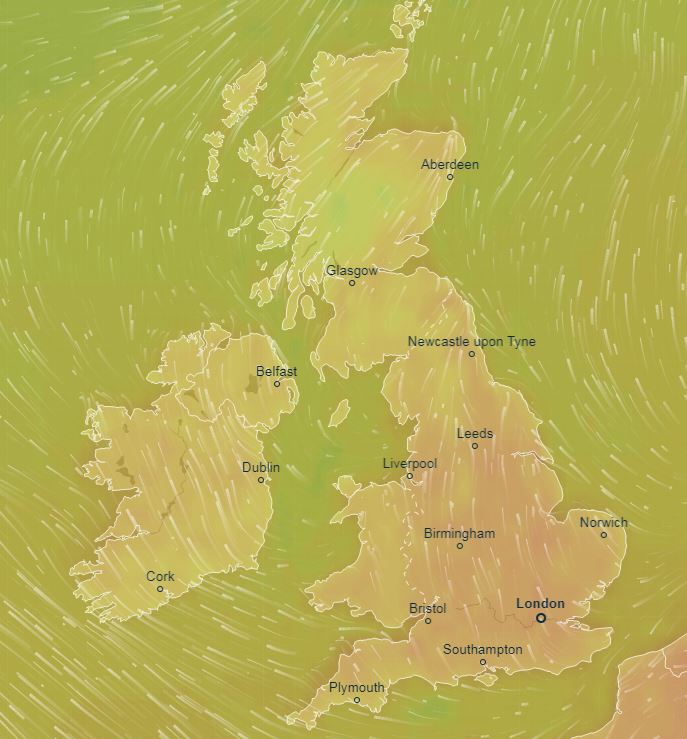 Most parts of the UK will see a warm, sunny day on Saturday