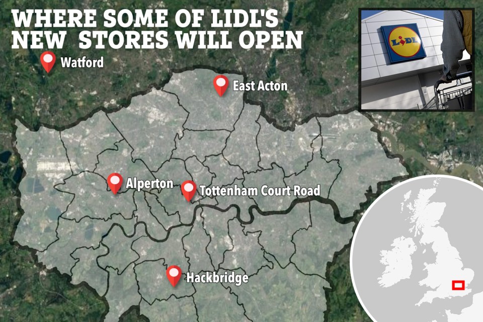  Here's where some of Lidl's new stores are going to be located