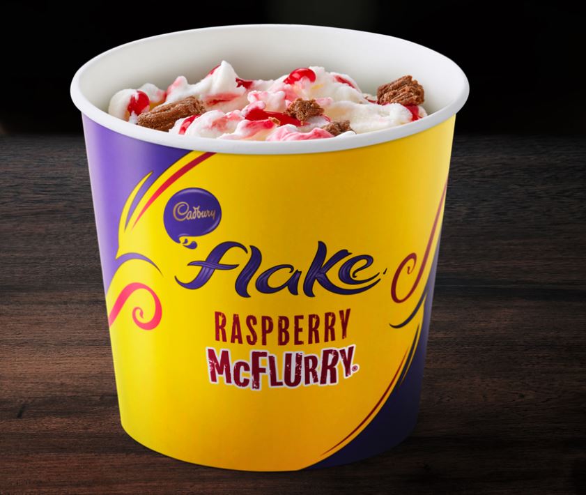  The raspberry Flake McFlurry is back in stores