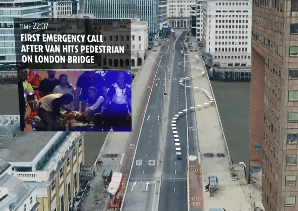  Chilling footage shows how the London Bridge attack unfolded