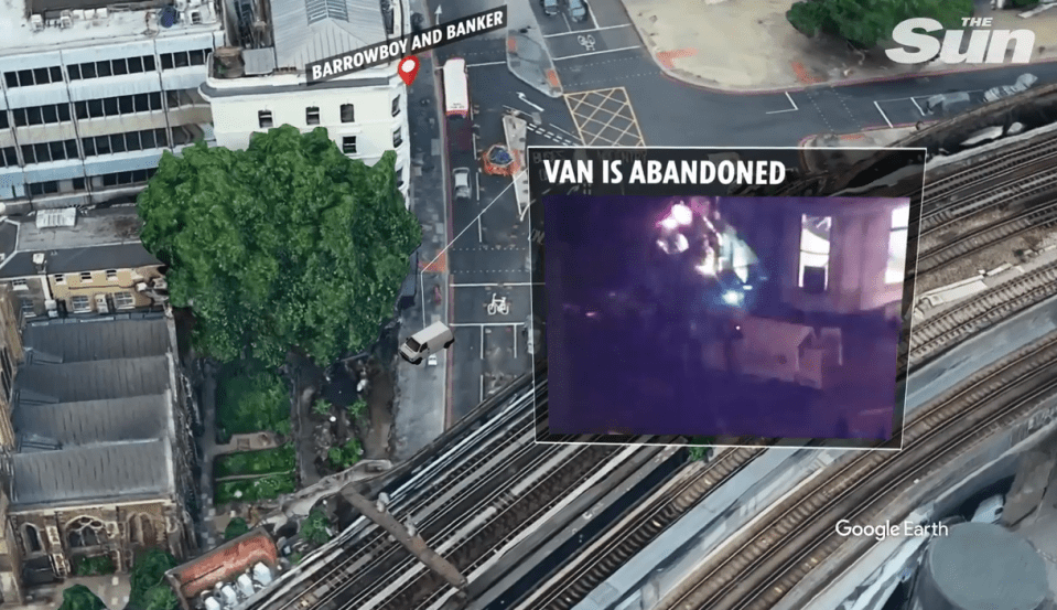  The terrorists abandoned the van and rampage through the market