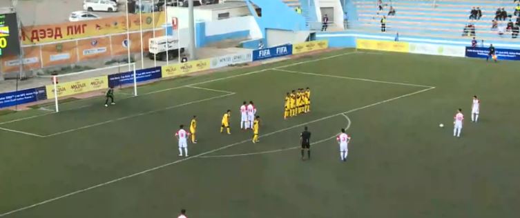  Mongolia captain Norjmoogiin Tsedenbal scored the first goal of World Cup 2022 qualifying against Brunei