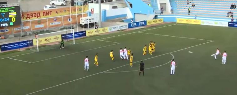  The midfielder struck an unstoppable free-kick past Haimie Anak Nyaring, leaving him stranded