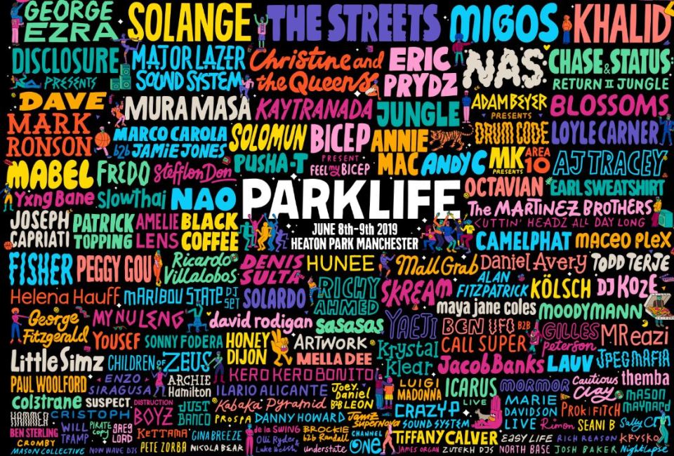  This is the full line up for Parklife this weekend