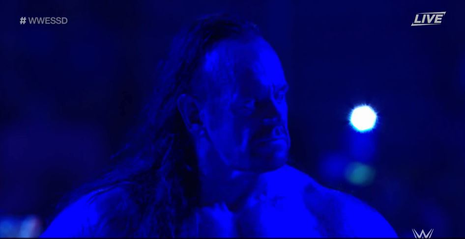  The Undertaker claimed the win with a chokeslam