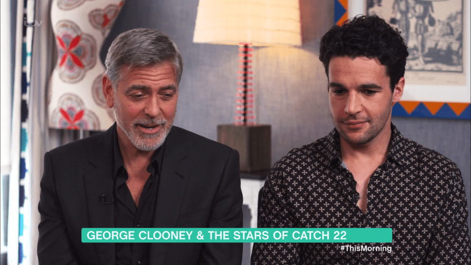  George Clooney's pal has revealed that the actor's motorbike crash was worse than he made out. Pictured with co-star Christopher Abbott