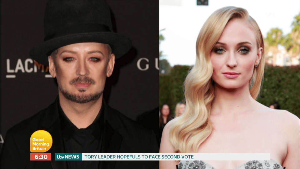  Piers Morgan slammed plans for Sophie Turner to play Boy George because she's a woman