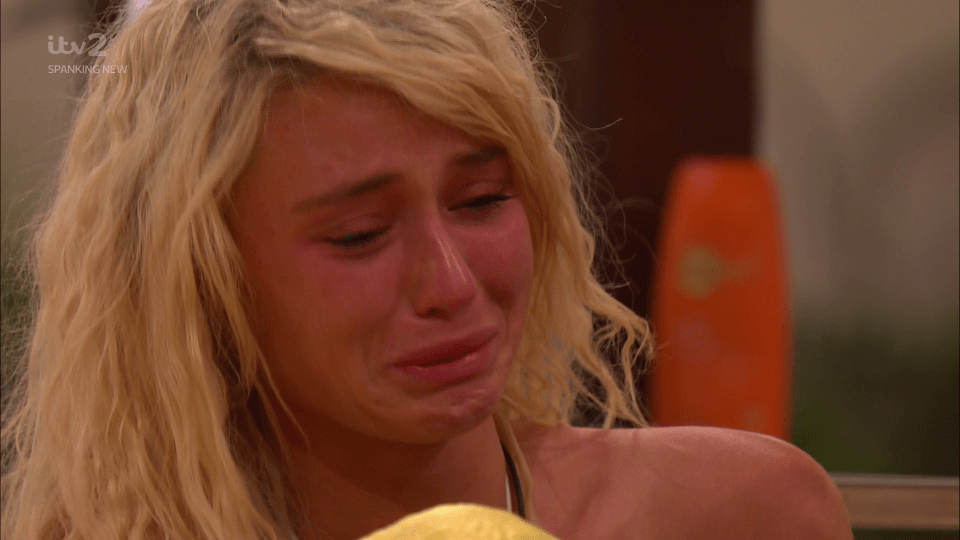 Lucie was distraught to say goodbye to Joe last night