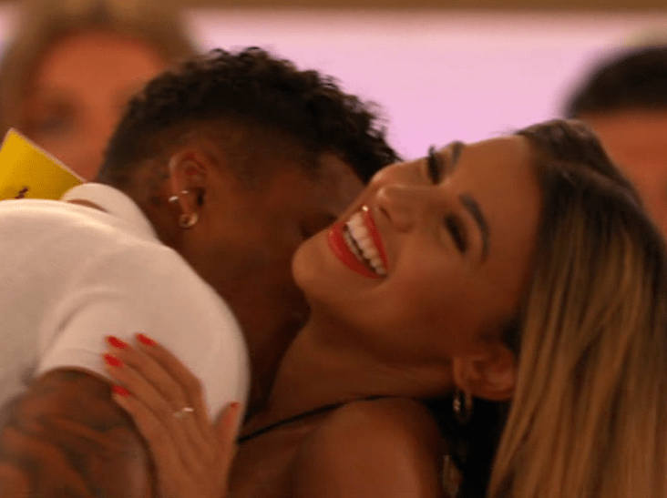  Love Island's Michael Griffiths kisses new girl Joanna Chimonides' neck after the big Casa Amor twist - leaving viewers devastated