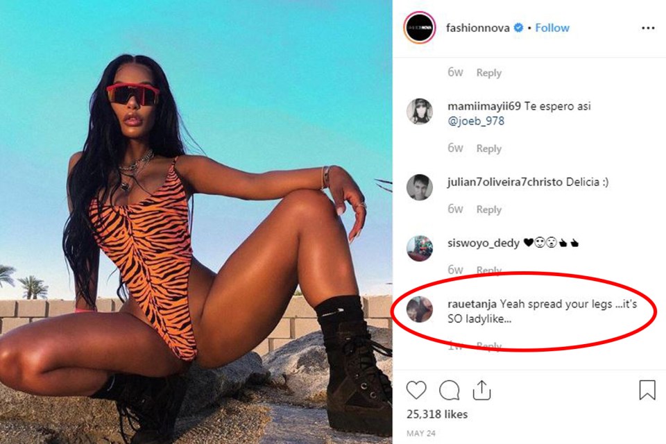  Fans also left similar comments on another photo of the swimsuit