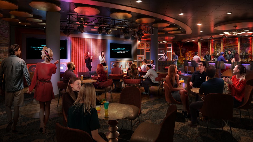  The ship will feature a new karaoke bar