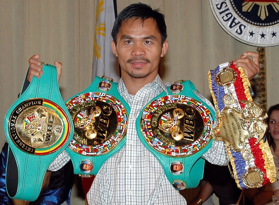  Manny Pacquaio is recognised as one of the world's greatest ever boxers